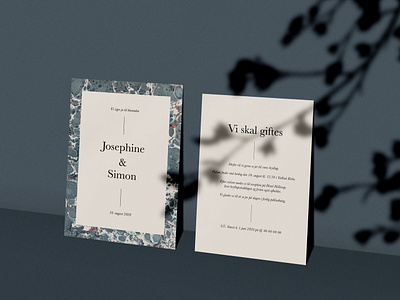wedding invitation 💍 a6 blue graphic design invitation invitation card minimalism mockup type typography wedding wedding card wedding invitation