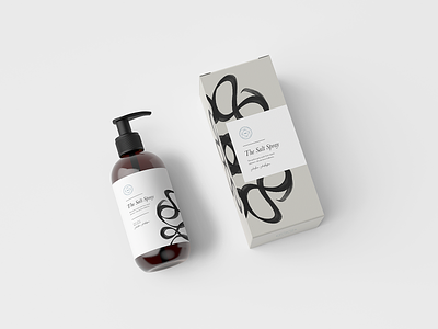 packaging #1 - the salt spray beauty branding graphic design minimalism mockup packaging packaging design skincare