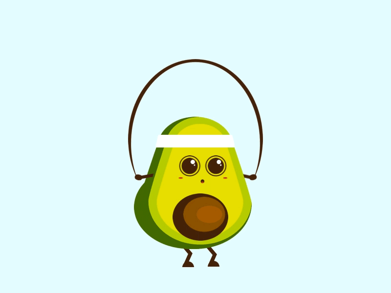 Avo-Kid animation art avocado design flat illustration loading motion principle sketch app ui ui animation ui art vector