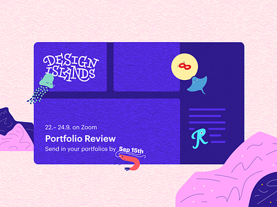 Design Islands: Portfolio review event portfolio portfolio review review uxui