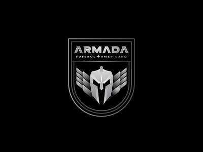 Armada Futebol Americano american football armada army black crest football shield