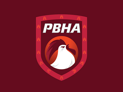 Portuguese Ball Hockey Association association ball hockey canada crest hockey illustration orange portugal portuguese red rooster shield