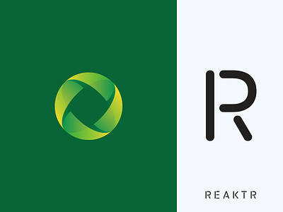 Reaktr logo geometric icon logo logo design logotype mark minimalist monogram symbol wordmark