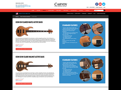 Carvin Web Layout
