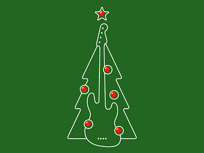Bass Player's Christmas Tree