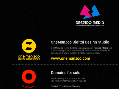 Respiro Media web layout