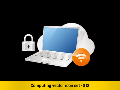 Computing Vector Set icon set icons onemanzoo respiro media vector icons
