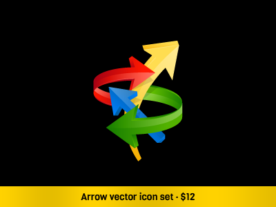 Arrow Vector Set arrows icon set icons onemanzoo respiro media vector icons