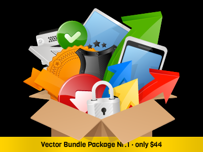 Vector Bundle Package Nr.1 - 6 Vector Sets icon set icons onemanzoo respiro media vector bundle package vector icons