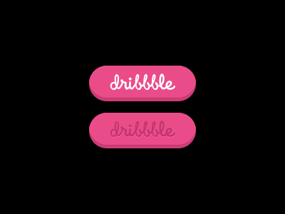 Dribbble Button · FREE psd file button dribbble dribbble button free freebie onemanzoo photoshop psd respiro media
