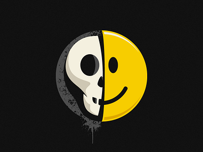 Skullsmiley Illustration illustration skull skullsmiley smiley threadless tshirt design vector