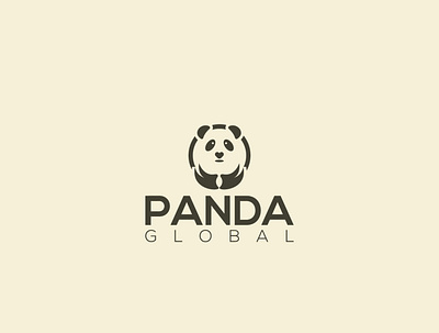 Panda Global agency animal animals bamboo bear bear logo black business character characters china clean daycare fun funny head mascot media panda