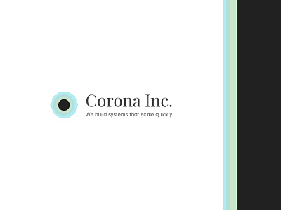 Corona Inc. 2020 branding illustration logo symbol vector wallpaper