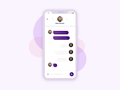 Direct Messaging app appdesign dailyui design message message app ui uidesign uxdesign