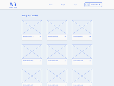 Widget management wireframes by Zabdiel on Dribbble