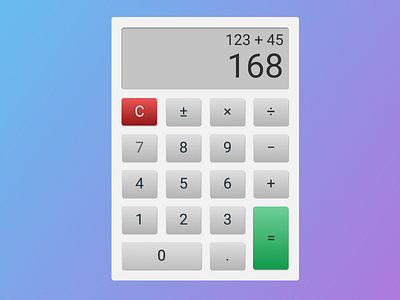 DailyUI 004: Calculator