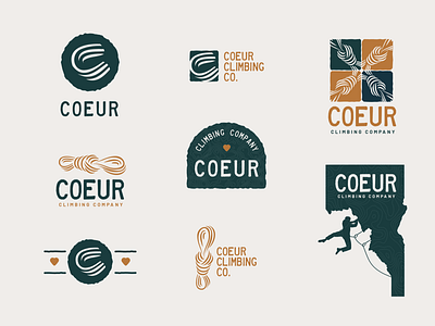 Logo concepts - Coeur Climbing