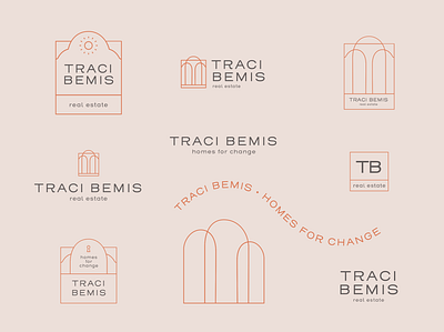 Traci Bemis Real Estate Badge Collection badge badgedesign badges branding branding design branding identity design flat icon illustrator logo logotype real estate realtor realty typography