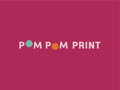 Pom Pom Print Wordmark