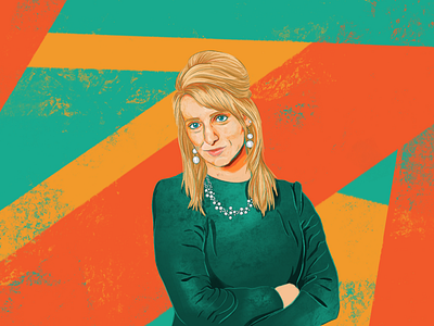 Corporate Portraits: KayC branding design digital painting illustration illustrator