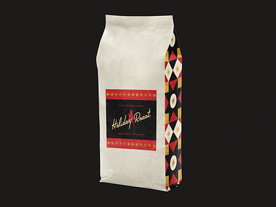 WIP — Holiday Roast branding coffee design illustration logo package packaging pattern quilt typography