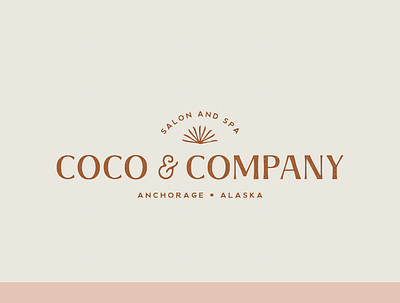Coco & Company alaska beauty branding design flat grit hair icon illustration logo salon spa texture typography vector