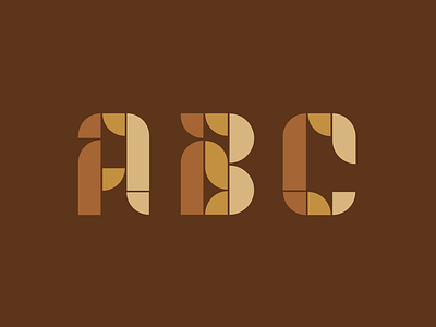 Bauhaus ABCs 70s a logo b logo bauhaus c logo geometric lettering letters logo mid century modern midcentury retro typography vector vintage