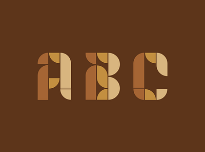 Bauhaus ABCs 70s a logo b logo bauhaus c logo geometric lettering letters logo mid century modern midcentury retro typography vector vintage