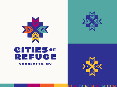 Cities of Refuge brand latinx logo textiles
