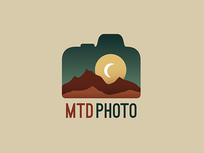 Mountain Photography Logo branding camera camera icon camera logo depth design gradient icon illustration illustrator logo photographer photography branding photography logo vector
