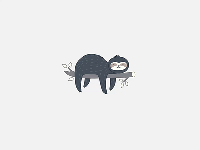 Rocket sloth - animation animation branch branding concept design helmet illustration leaflet motion rocket sloth vector