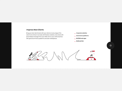Animated slider for corporate website animation black clean concept design illustration line motion stroke svg vector web