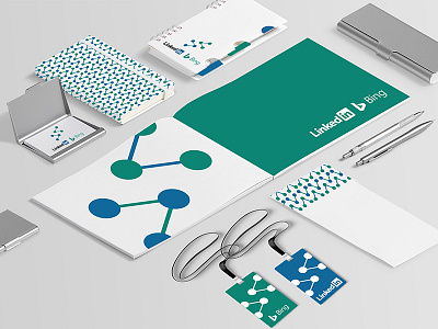 LinkedIn + Bing branding composition concept design