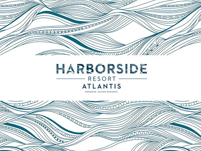 Harborside Resort art branding design direction graphic