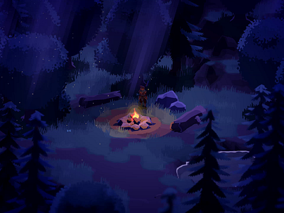 Moonlit Clearing 3d adventure forest indie game rpg unity video game
