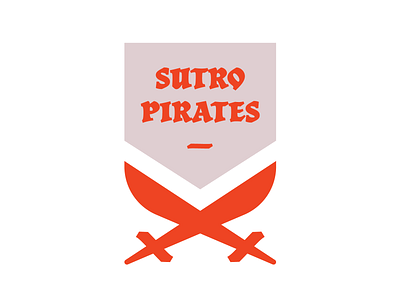 Sutro Pirates Alt Logo baseball design fantasy illustration logo pirates