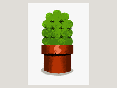 Lofi Cactus cactus cute illustration line plant plant illustration simple succulent texture