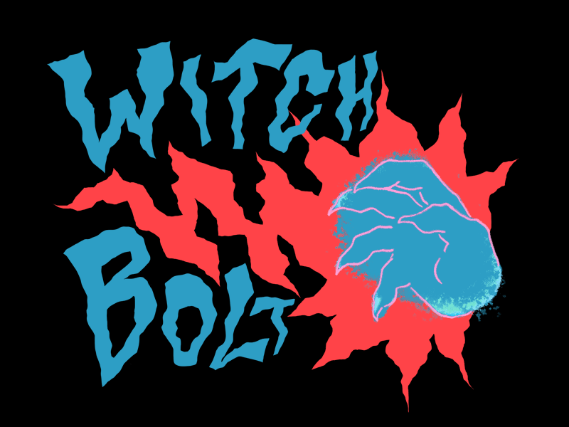 ⚡️WITCH BOLT⚡️ 5e branding design dnd gaming illustration lettering texture type