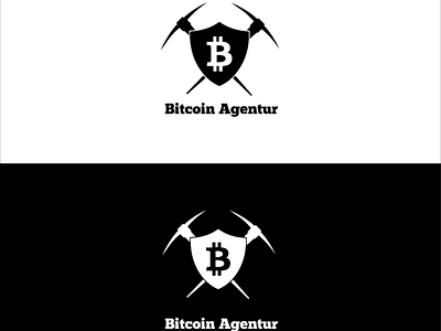 Bitcoin Mining Agency. agency bitcoin concept logo mining