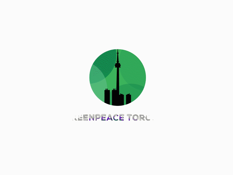 Logo Animation - Greenpeace Toronto by sheikh sohel 2d animated logo animation logo motiongraphics sheikh sohel