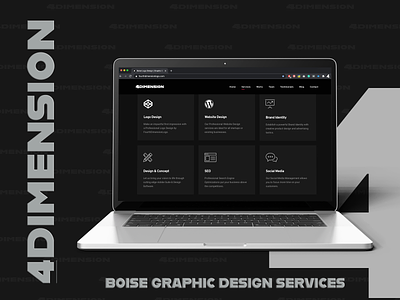 Boise ID Graphic Design Services boise boiselogodesign fourth dimension logo fourthdimension fourthdimensionlogo graphic design graphicdesign illustration logodesign