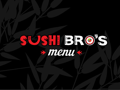 Sushi Bro Menu Design by Fourth Dimension Logo