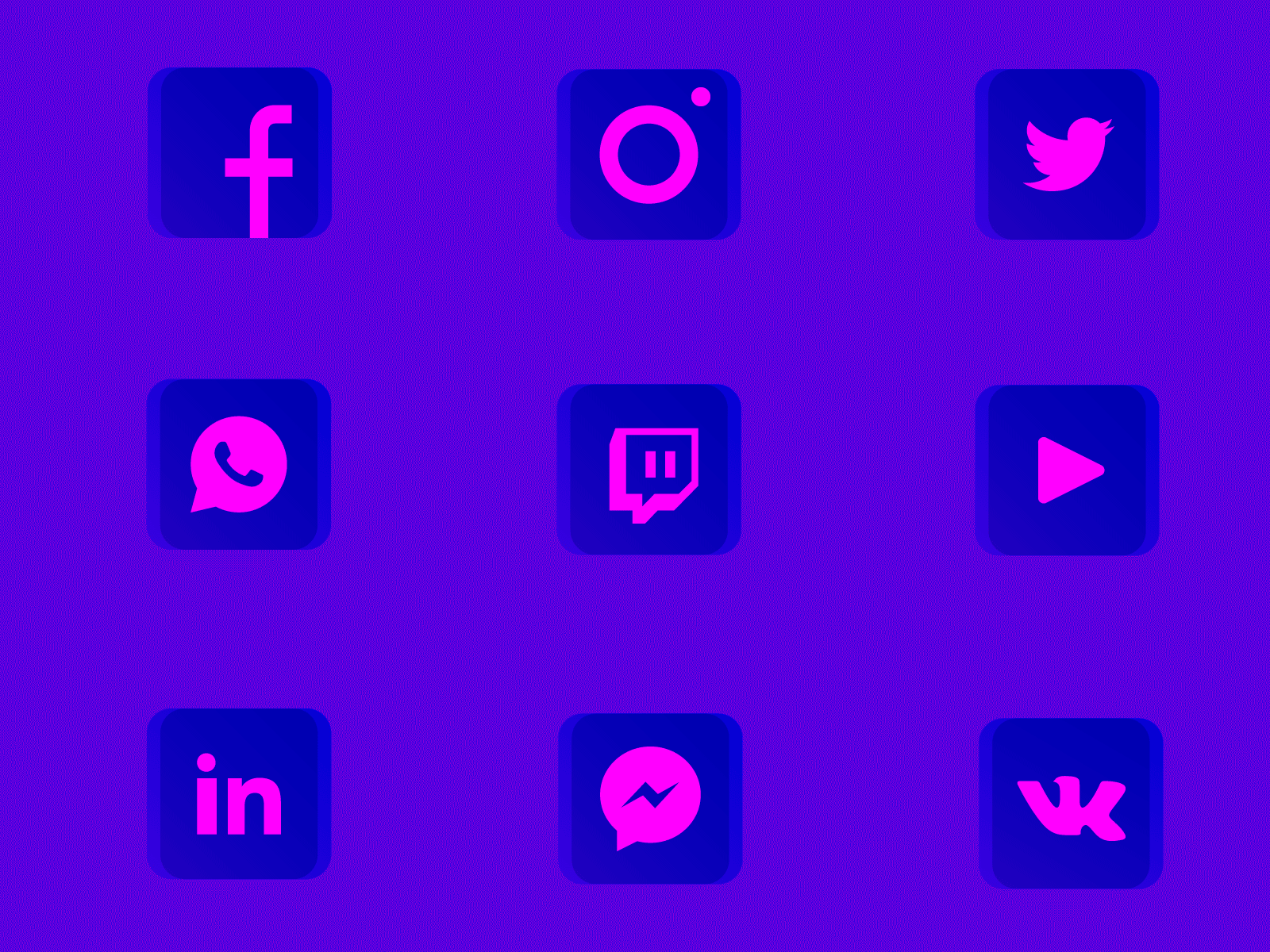 Social Media Icon Set facebook twitter instagram icon gif motion icon icon a day icon app icon design icon designer icon group icon set iconography icons icons design icons pack logoicon pack icon social media icon