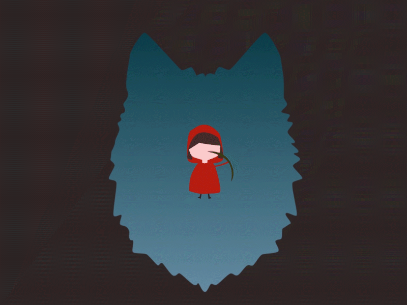 Caperucita animation illustration little red riding hood motion graphics