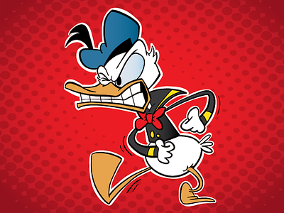 Donald Duck fanart cartoon character character design children childrens book comics illustration illustrator vector webcomic