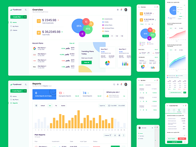 Fund Management System adobe illustrator adobe xd aesthetic dashboard flat colors interaction design uiux user experiance user interface design visual design