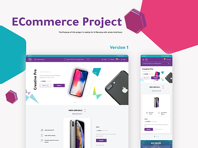 E-commerce UI Revamp adobe illustrator adobe photoshop adobexd aesthetic flat colors interaction design uiux user interface design visual design