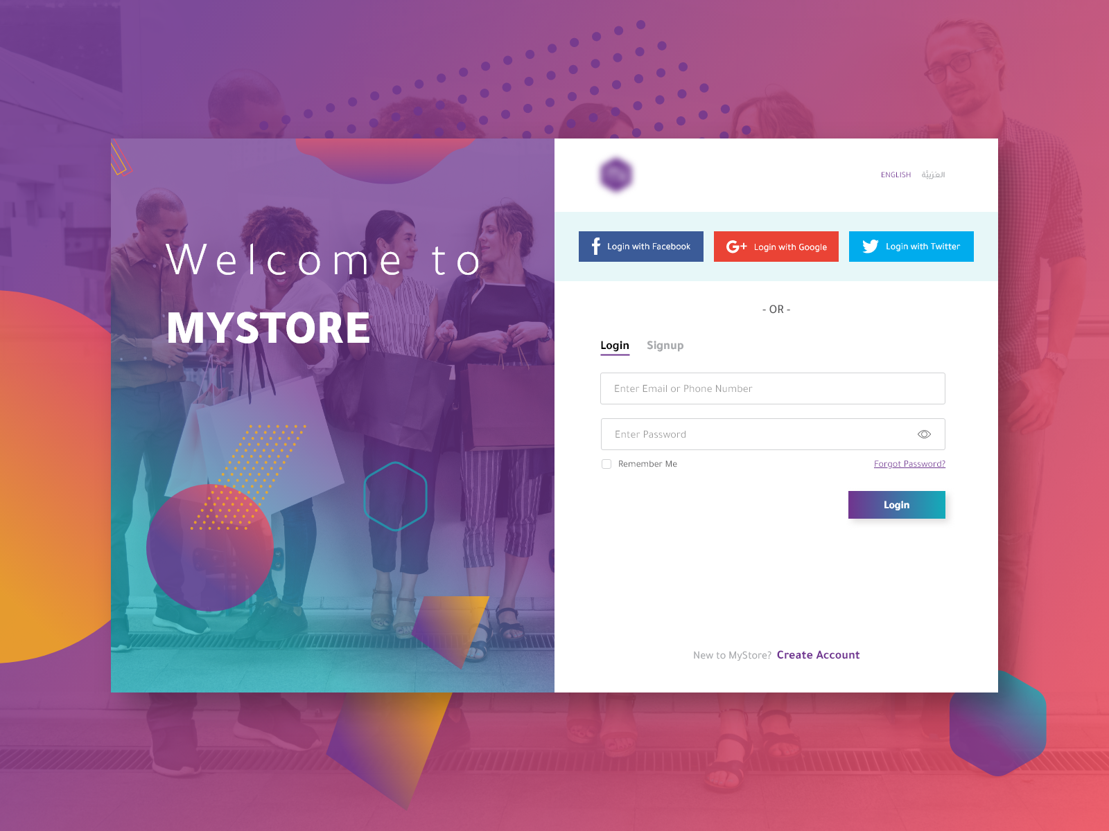 E-commerce Login by Rajesh Velan on Dribbble