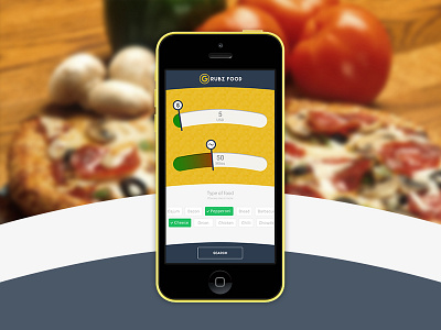 Grubz Food app application iphone mobile ui user experience user interface ux