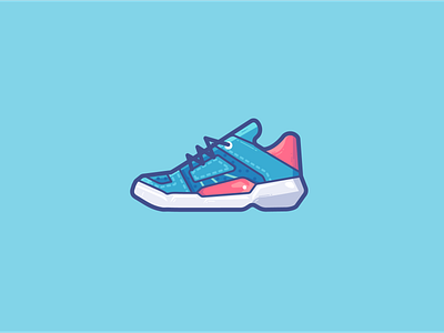 sneaker design icon illustration logo shoes sneaker sport sports ui vector